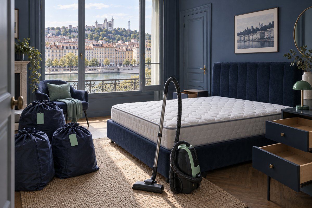 Mise en ordre du logement avant traitement